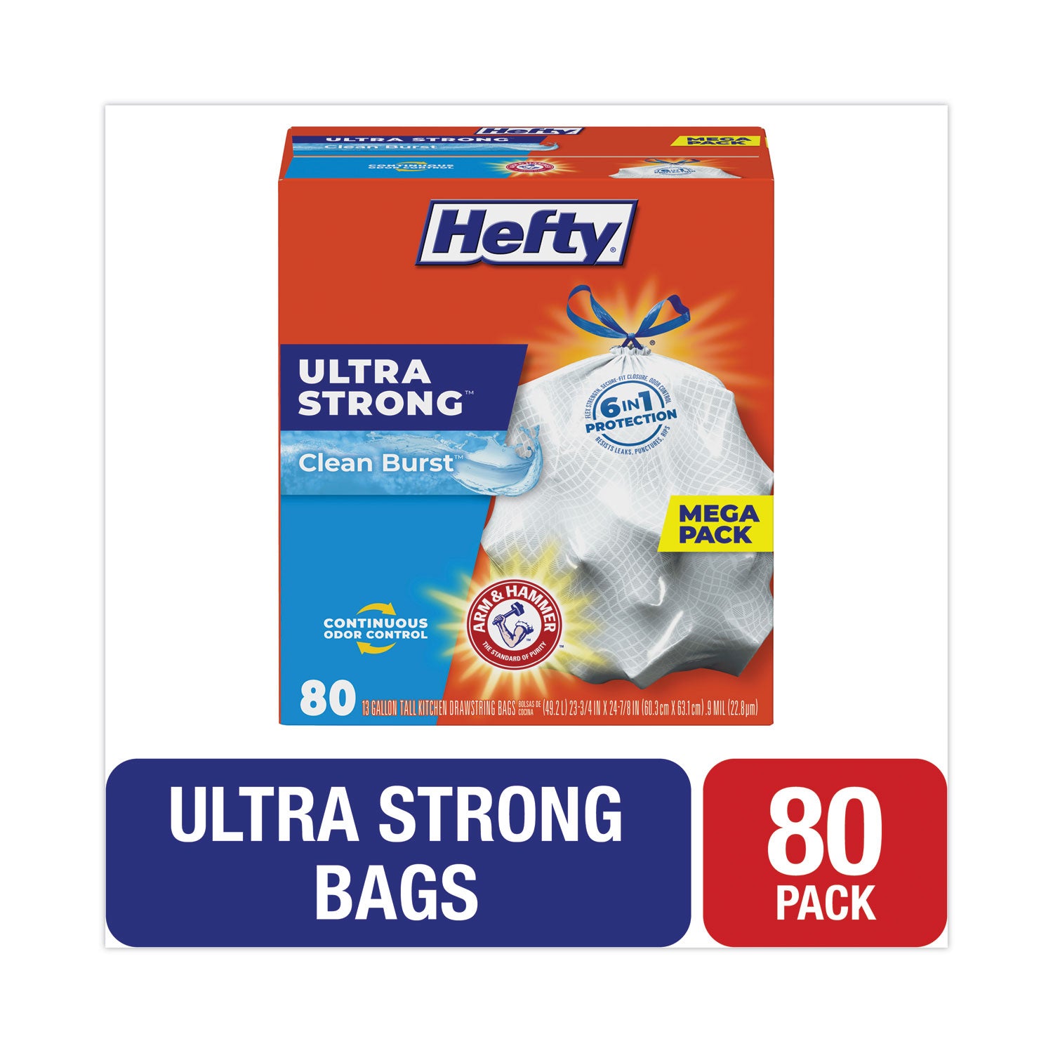 ultra-strong-scented-tall-white-kitchen-bags-13-gal-09-mil-2375-x-2488-white-80-box_pcte88356 - 1