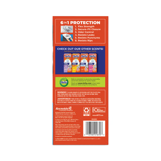 Ultra Strong Scented Tall White Kitchen Bags, 13 gal, 0.9 mil, 23.75" x 24.88", White, 80/Box