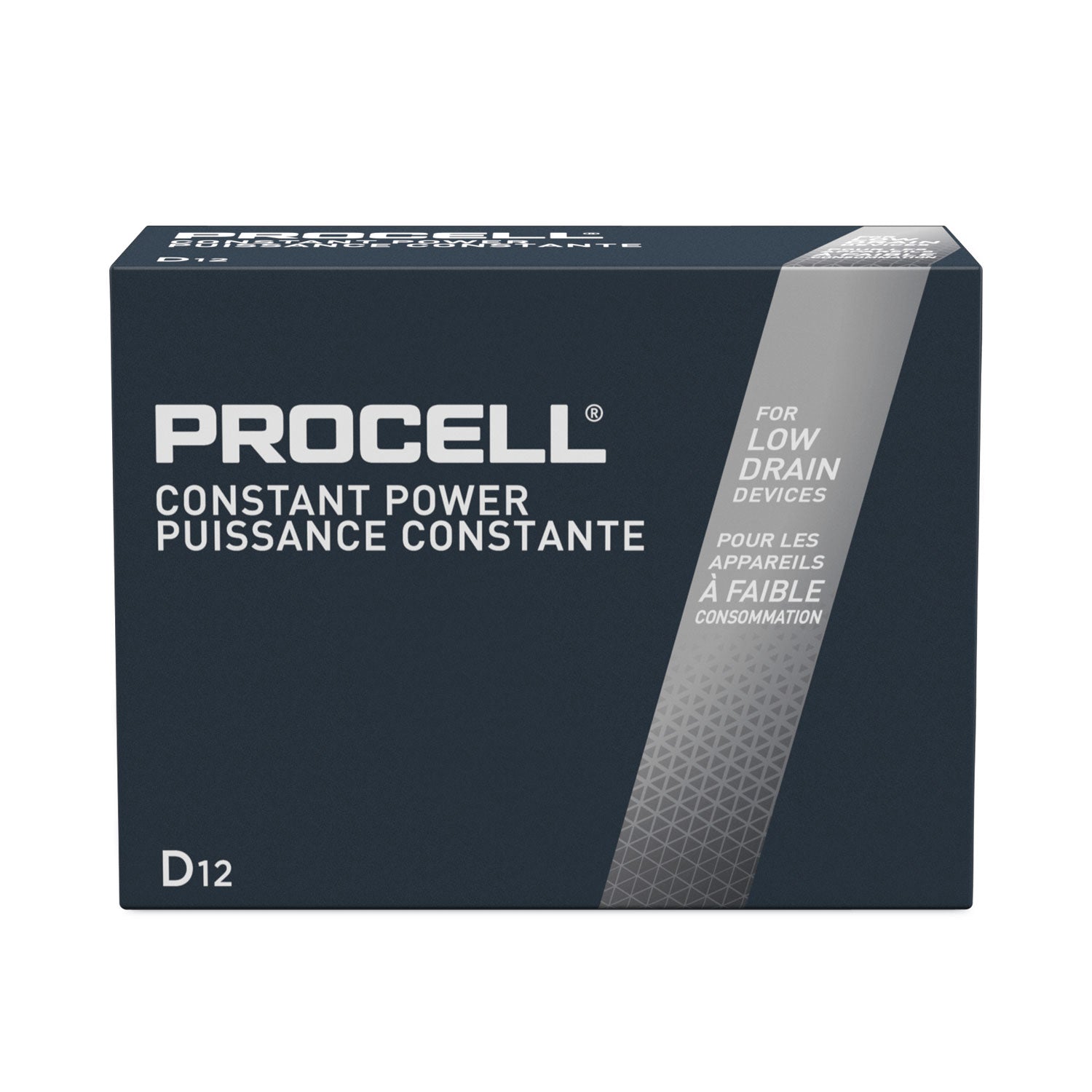 Professional Alkaline D Batteries, 12/Box - 