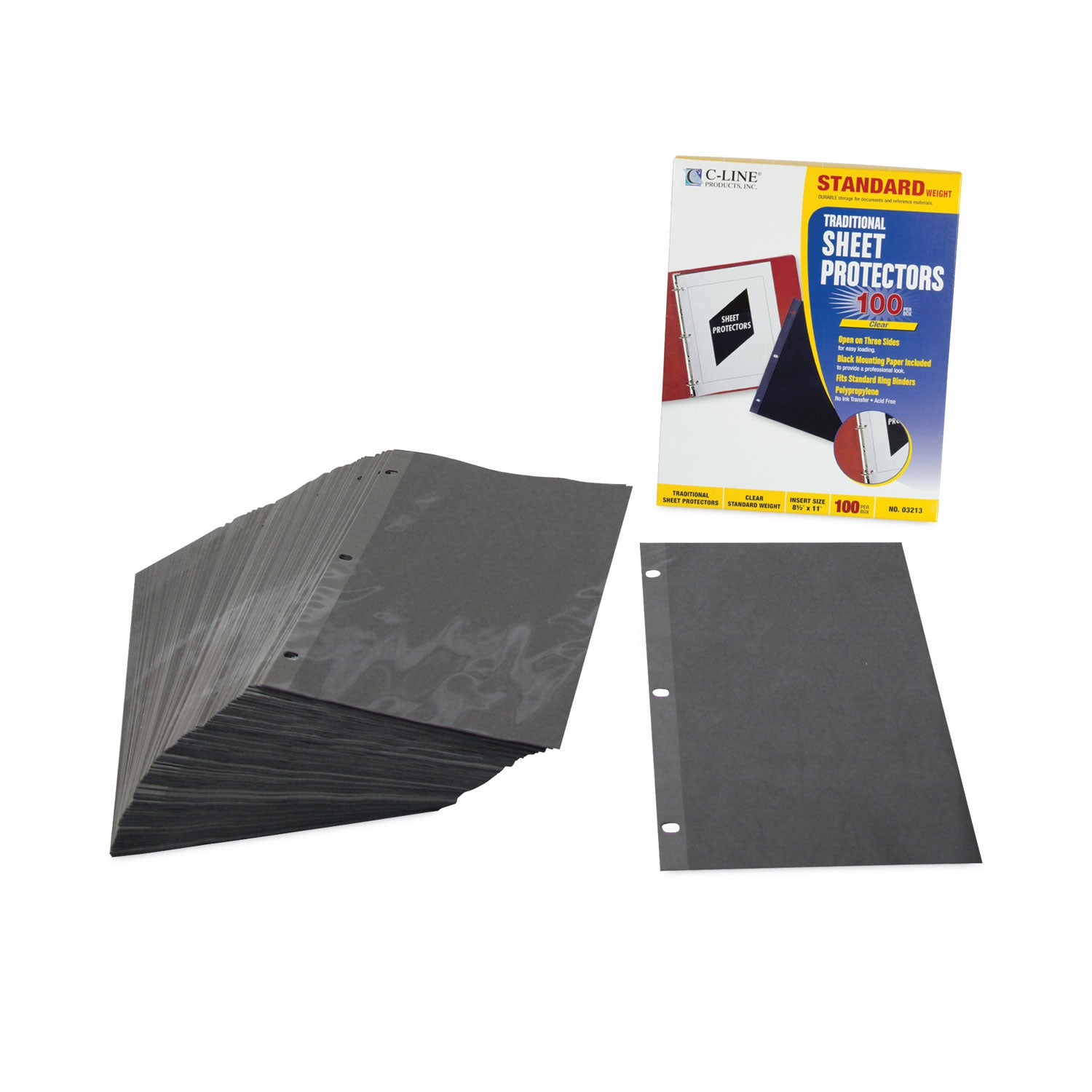 traditional-polypropylene-sheet-protectors-standard-weight-11-x-85-100-box_cli03213 - 5