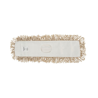 Industrial Dust Mop Head, Hygrade Cotton, 24w x 5d, White
