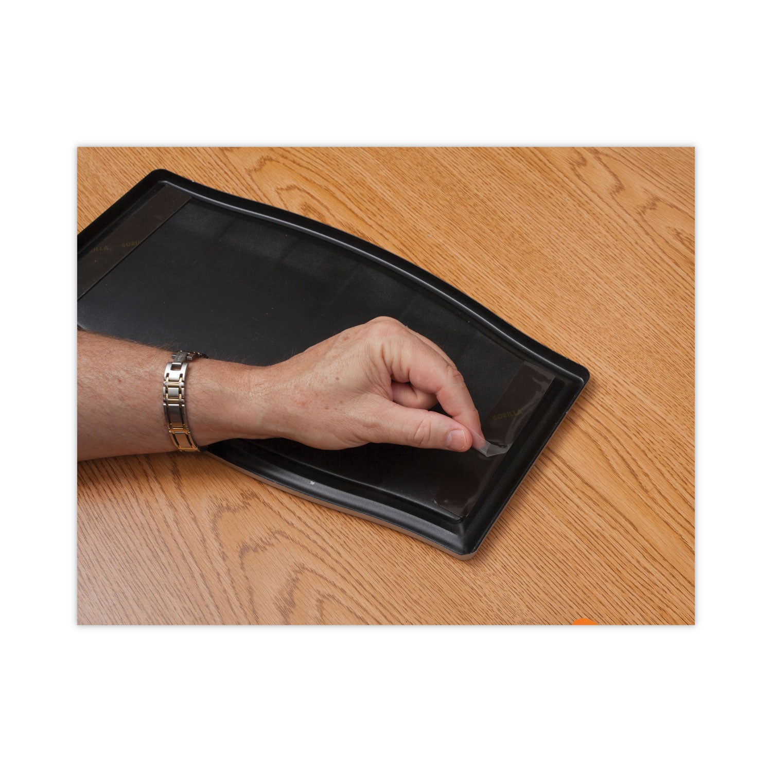 Tough & Clear Double-Sided Mounting Tape, Permanent, Holds Up to 0.25 lb per Inch, 1" x 12.5 ft, Clear