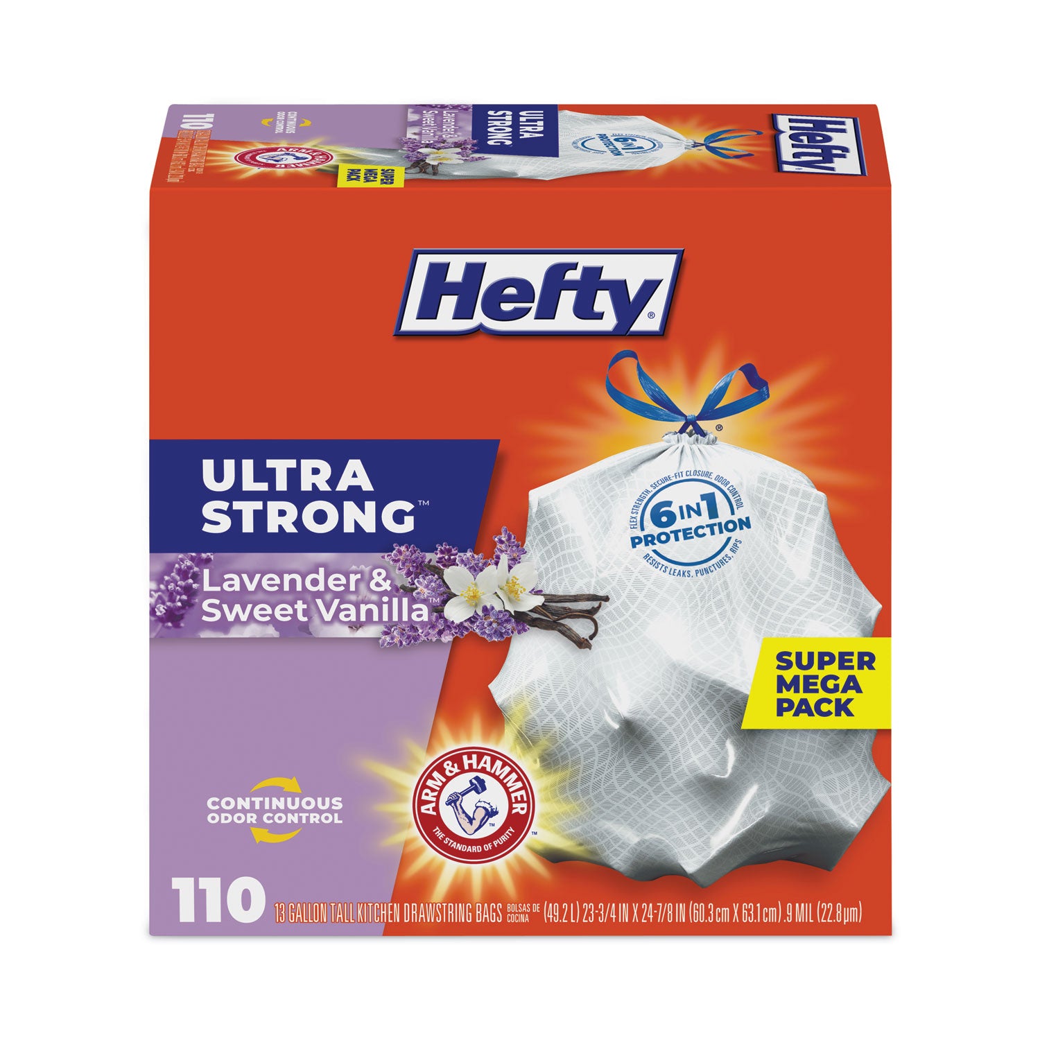 ultra-strong-scented-tall-white-kitchen-bags-13-gal-09-mil-2375-x-2488-white-110-box_pcte88366 - 4