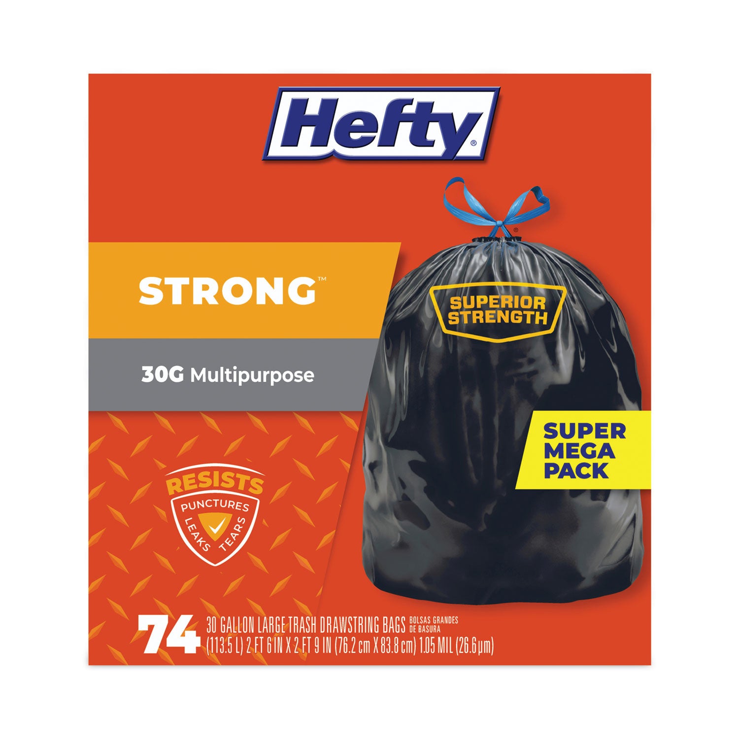 strong-multipurpose-drawstring-trash-bags-30-gal-11-mil-30-x-33-black-74-box-3-boxes-carton_pcte85274ct - 5