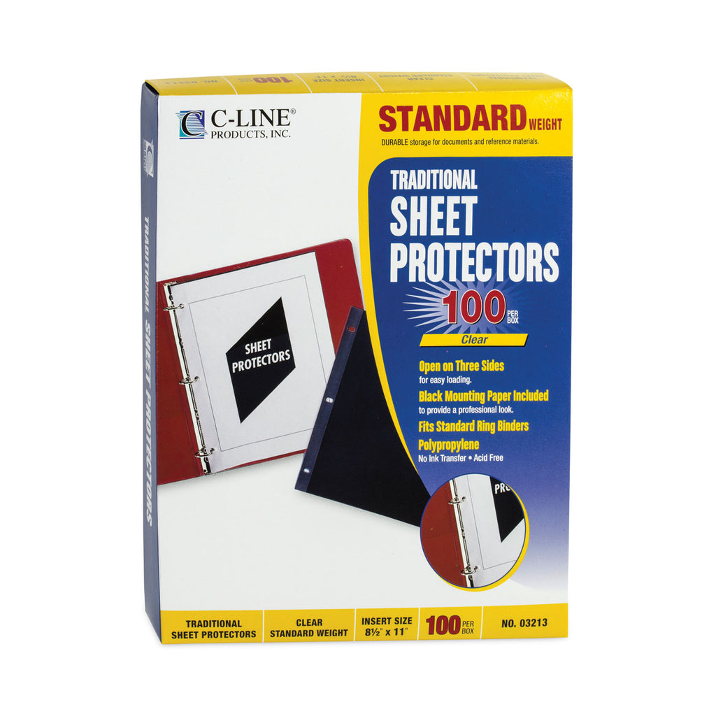 traditional-polypropylene-sheet-protectors-standard-weight-11-x-85-100-box_cli03213 - 4