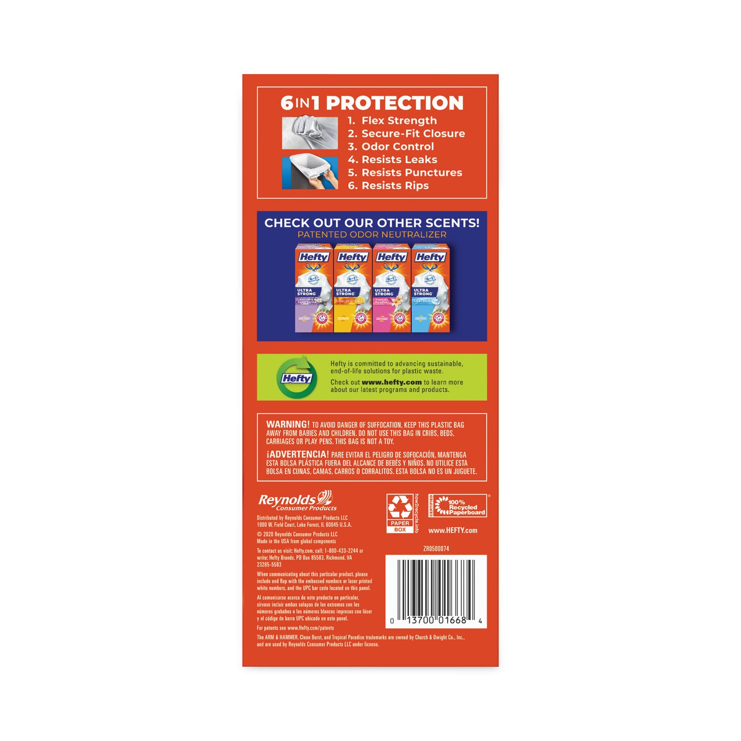 ultra-strong-tall-kitchen-and-trash-bags-13-gal-09-mil-2375-x-2488-white-40-box_rfpe88338 - 5