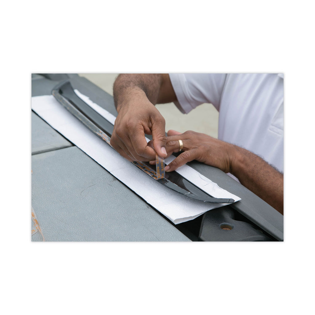 Tough & Clear Double-Sided Mounting Tape, Permanent, Holds Up to 0.25 lb per Inch, 1" x 12.5 ft, Clear