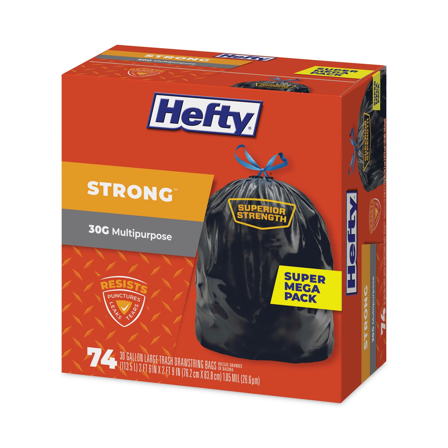 strong-multipurpose-drawstring-trash-bags-30-gal-11-mil-30-x-33-black-74-box-3-boxes-carton_pcte85274ct - 3