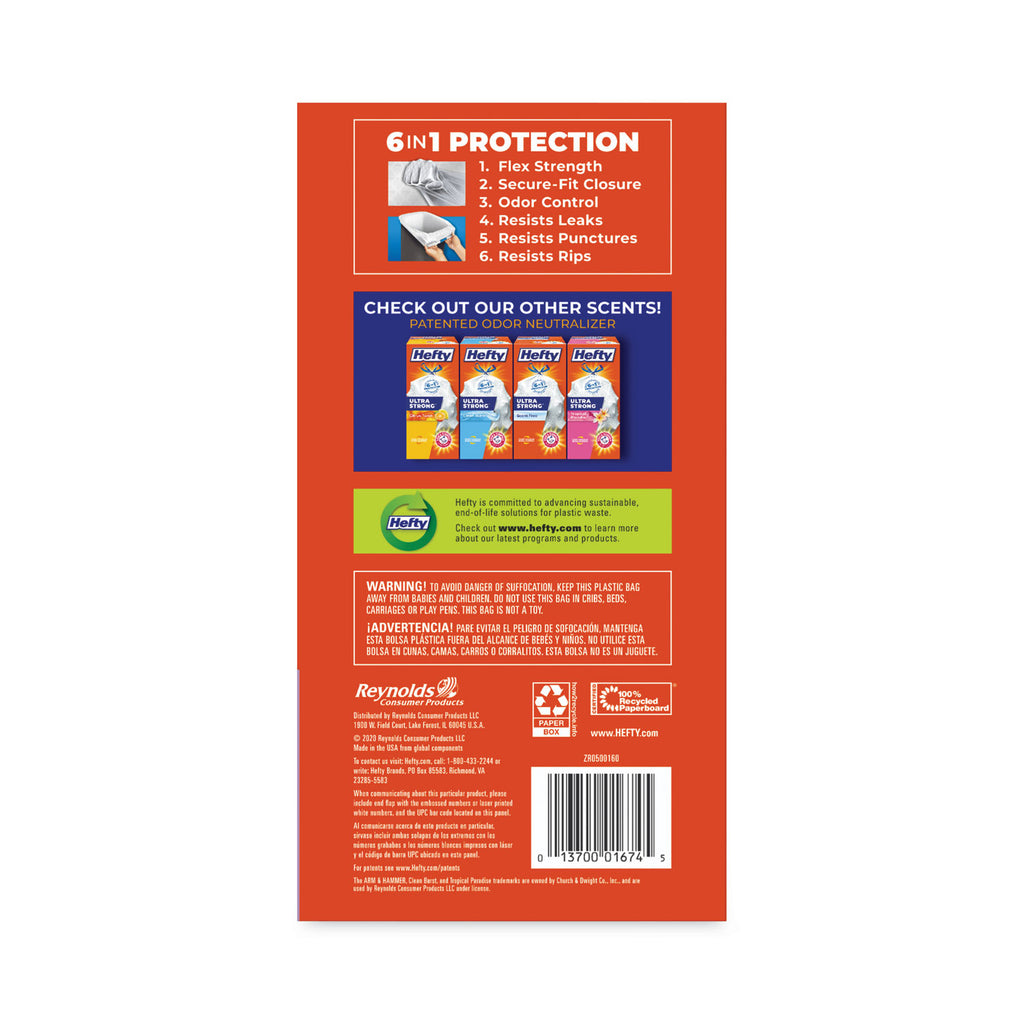 ultra-strong-scented-tall-white-kitchen-bags-13-gal-09-mil-2375-x-2488-white-110-bags-box-3-boxes-carton_pcte88366ct - 5