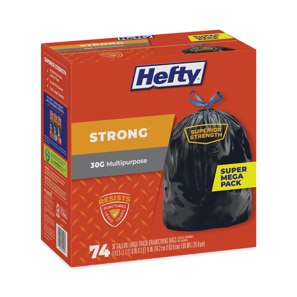 strong-multipurpose-drawstring-trash-bags-30-gal-11-mil-30-x-33-black-74-box-3-boxes-carton_pcte85274ct - 4