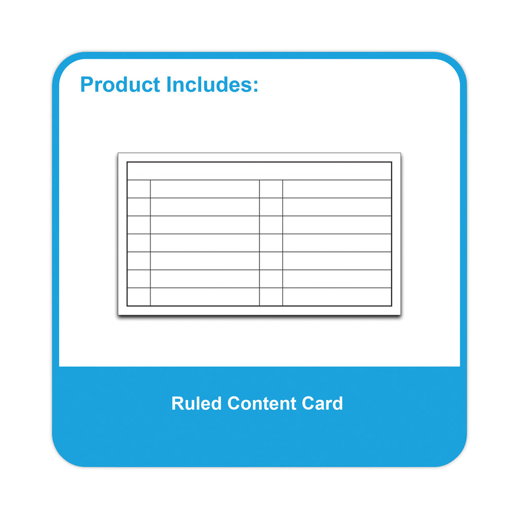 Index Card Case, Holds 200 4 x 6 Cards, 6.38 x 1.88 x 4.63, Polypropylene, Assorted Colors - 