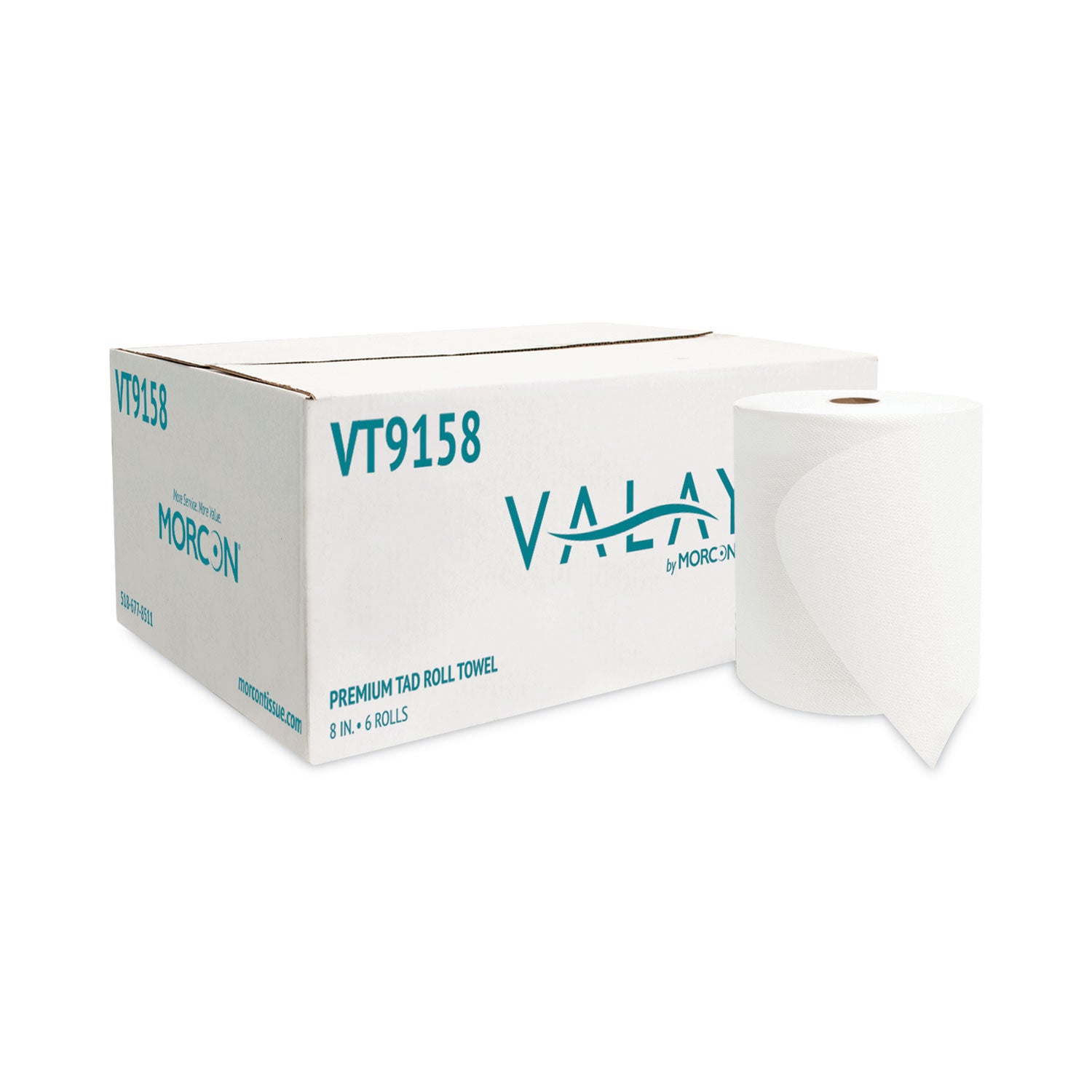 valay-universal-tad-roll-towels-1-ply-8-x-600-ft-white-6-rolls-carton_morvt9158 - 2