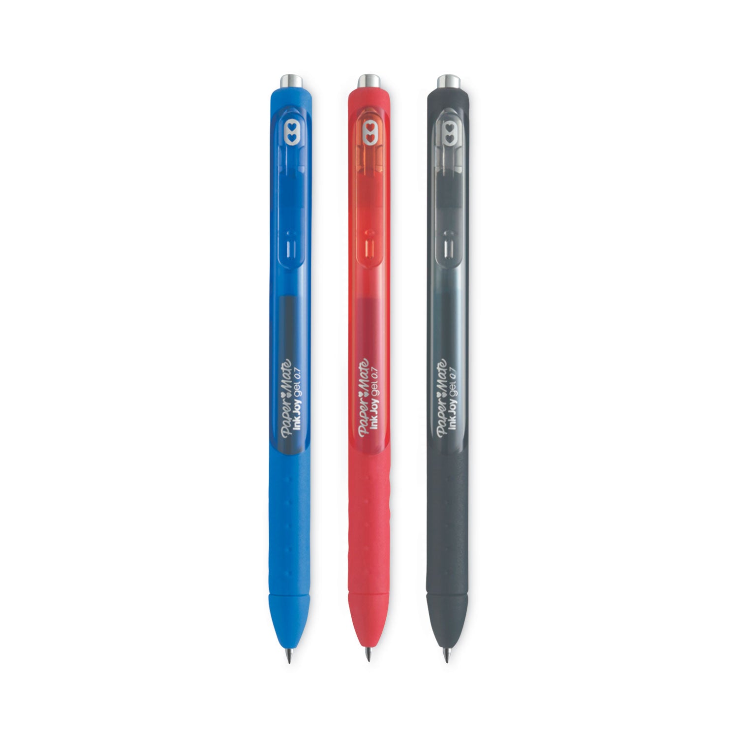 InkJoy Gel Pen, Retractable, Medium 0.7 mm, Assorted Ink and Barrel Colors, 3/Pack - 