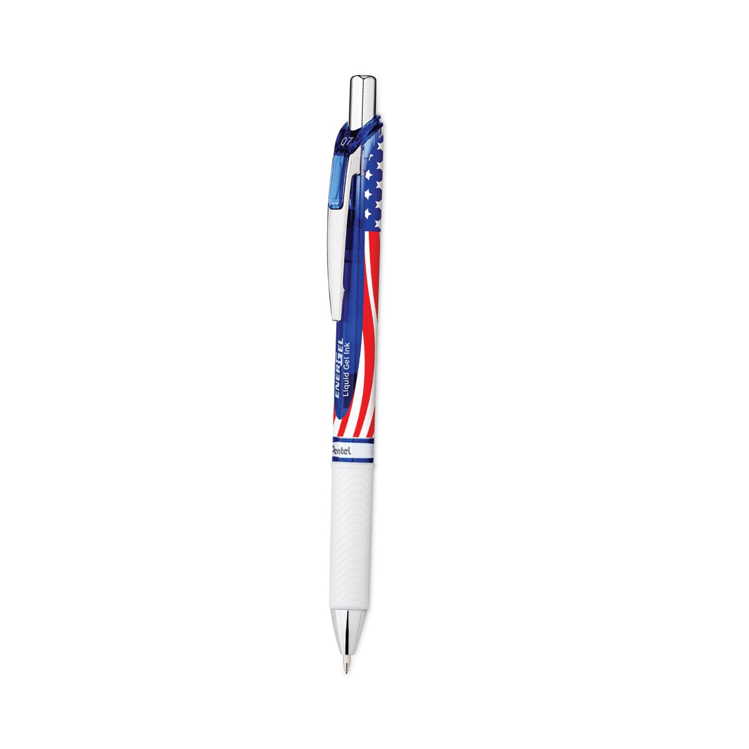 energel-rtx-stars-and-stripes-gel-pen-retractable-medium-07-mm-black-ink-red-white-blue-barrel-dozen_penbl77usaa - 1