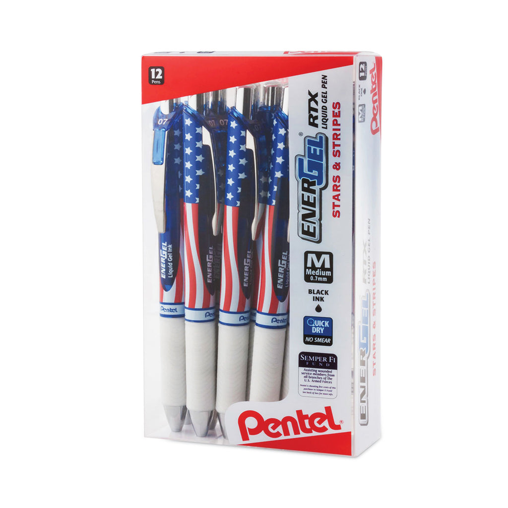 energel-rtx-stars-and-stripes-gel-pen-retractable-medium-07-mm-black-ink-red-white-blue-barrel-dozen_penbl77usaa - 3