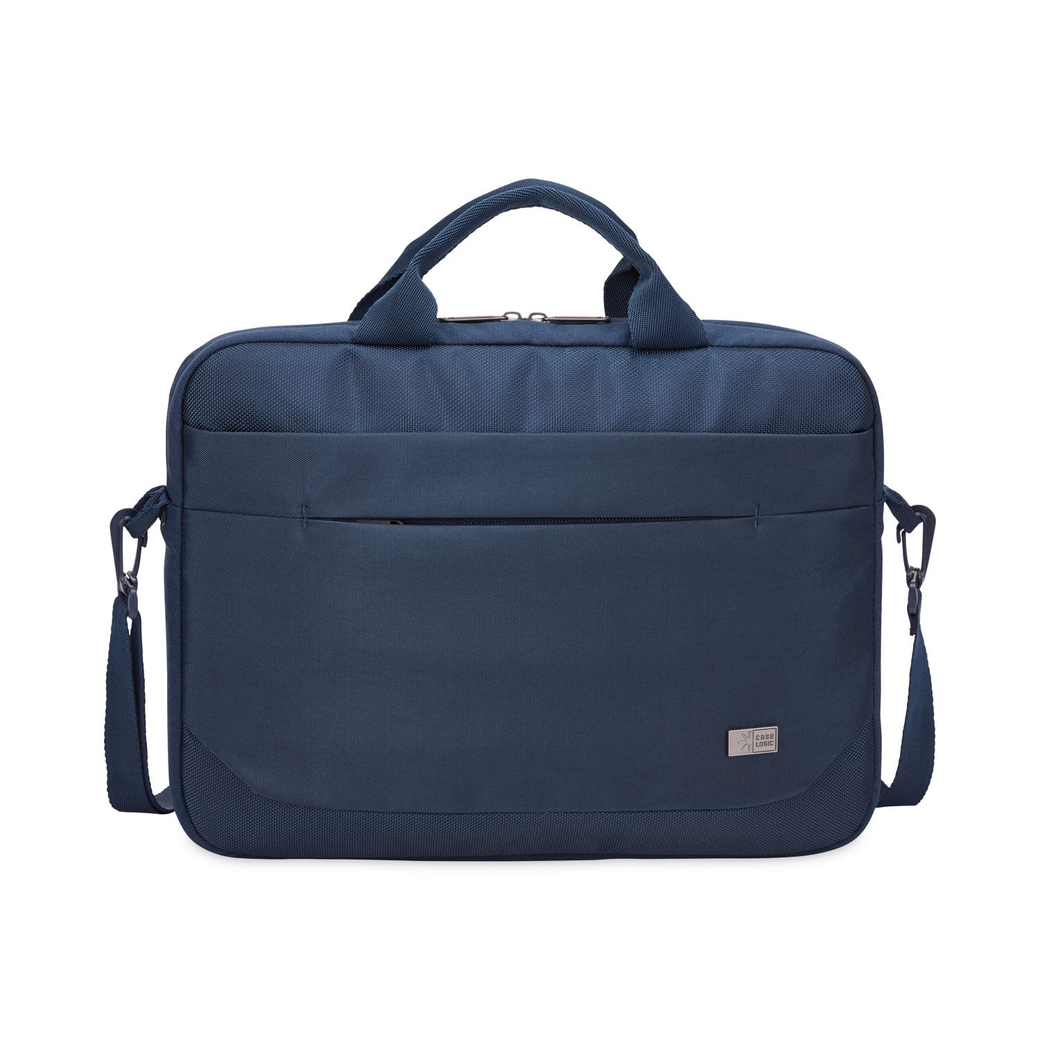 advantage-laptop-attache-fits-devices-up-to-14-polyester-146-x-28-x-13-dark-blue_clg3203987 - 1