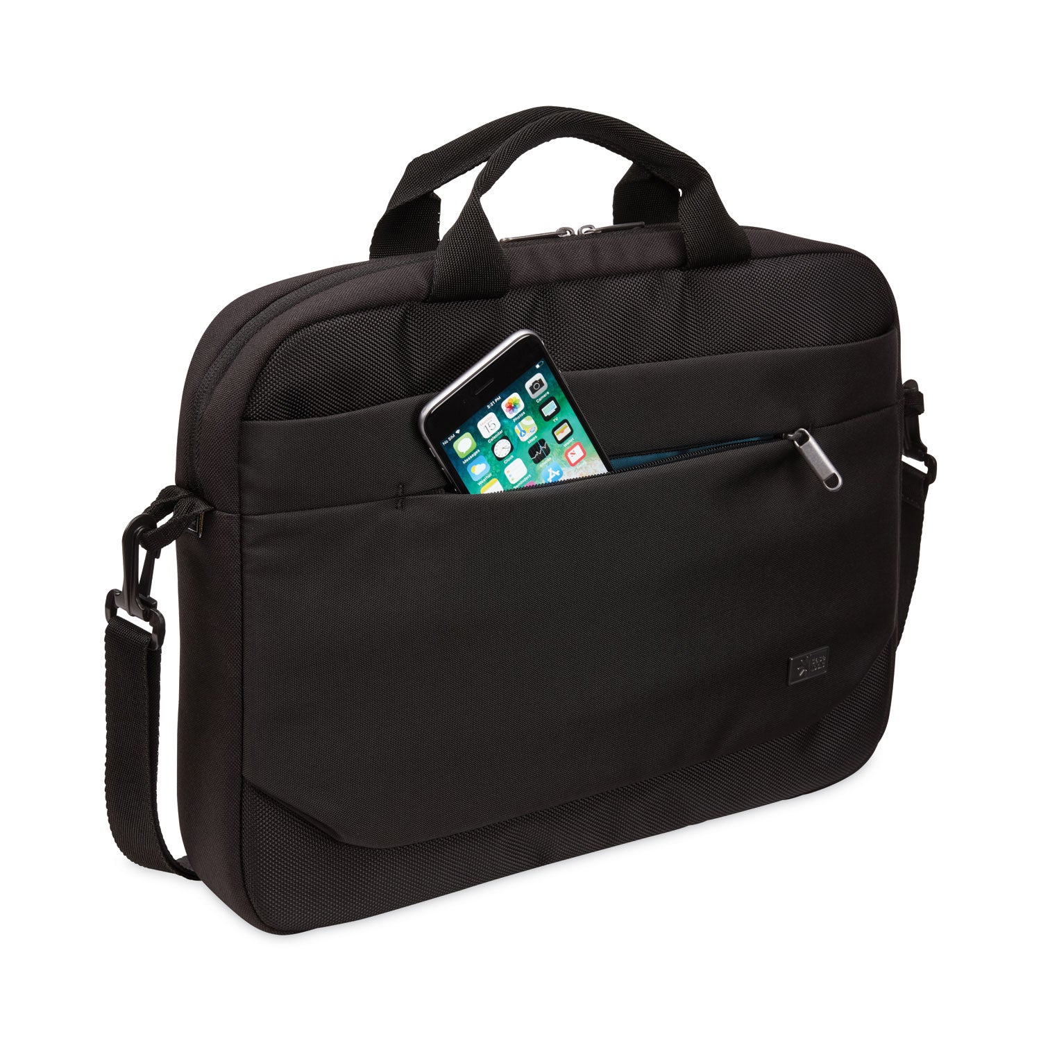 advantage-laptop-attache-fits-devices-up-to-14-polyester-146-x-28-x-13-black_clg3203986 - 5