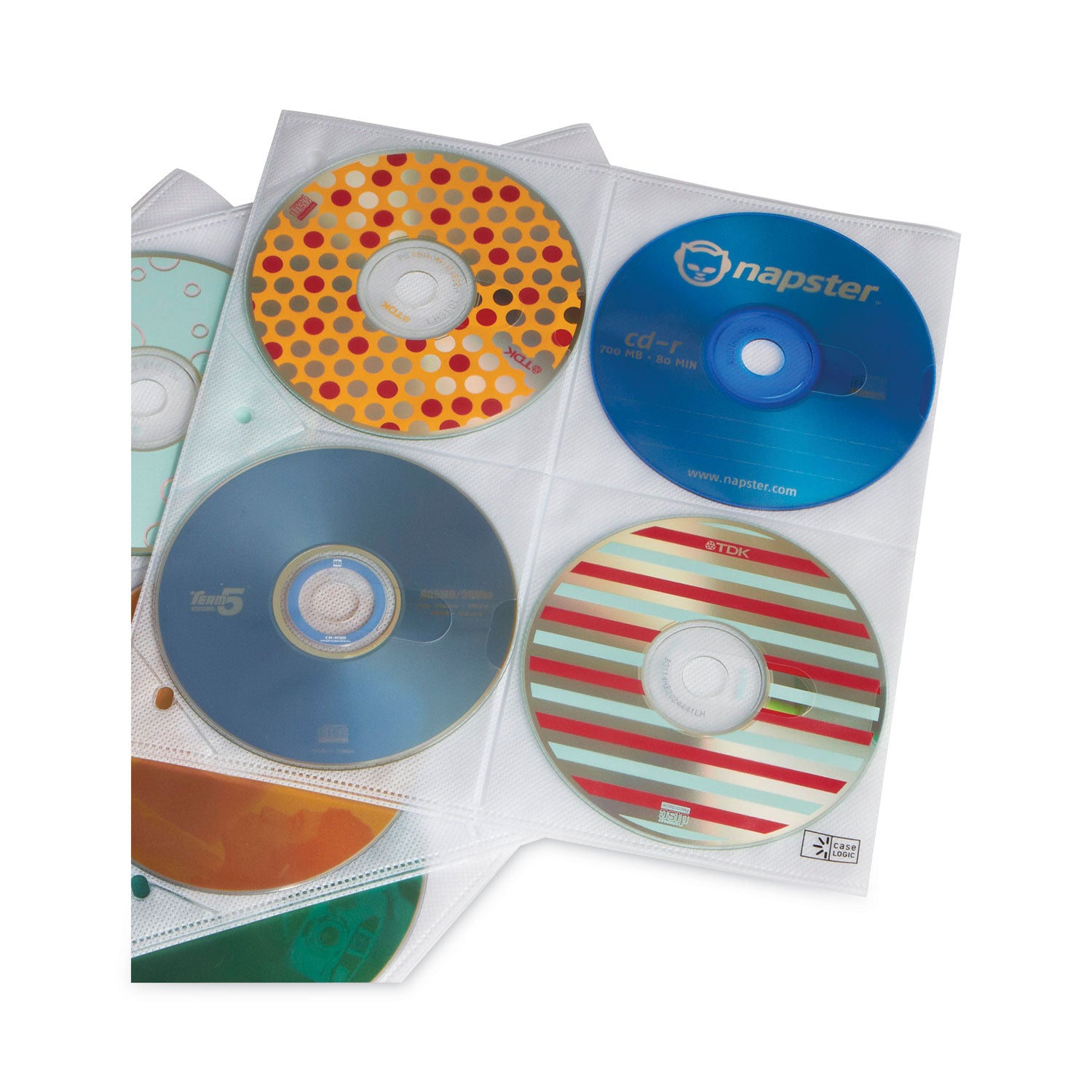two-sided-cd-storage-sleeves-for-ring-binder-8-disc-capacity-clear-25-sleeves_clg3200366 - 2