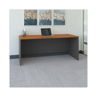 Series C Collection Desk Shell, 71.13" x 29.38" x 29.88", Natural Cherry/Graphite Gray - 