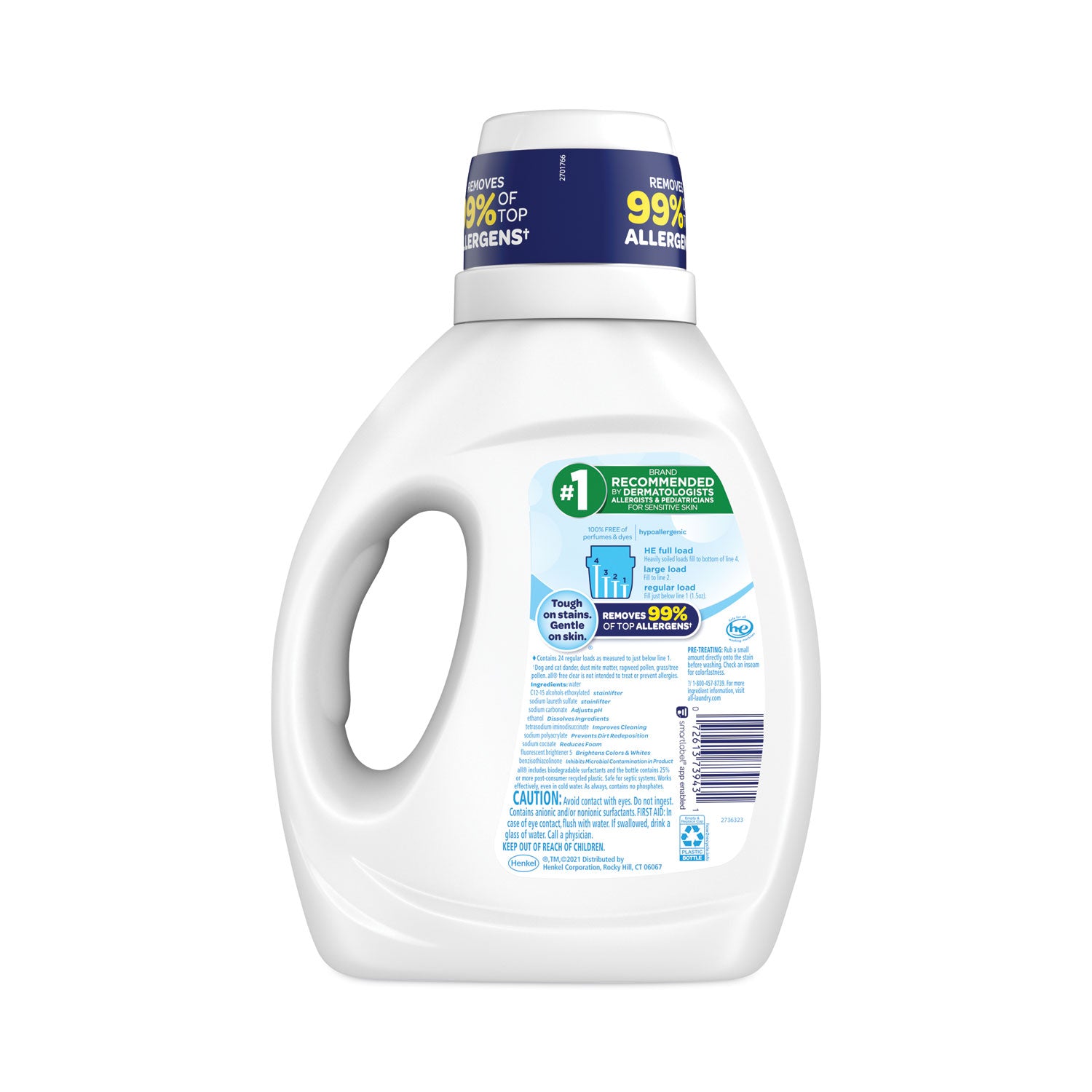 ultra-free-clear-liquid-detergent-unscented-36-oz-bottle-6-carton_dia73943 - 2