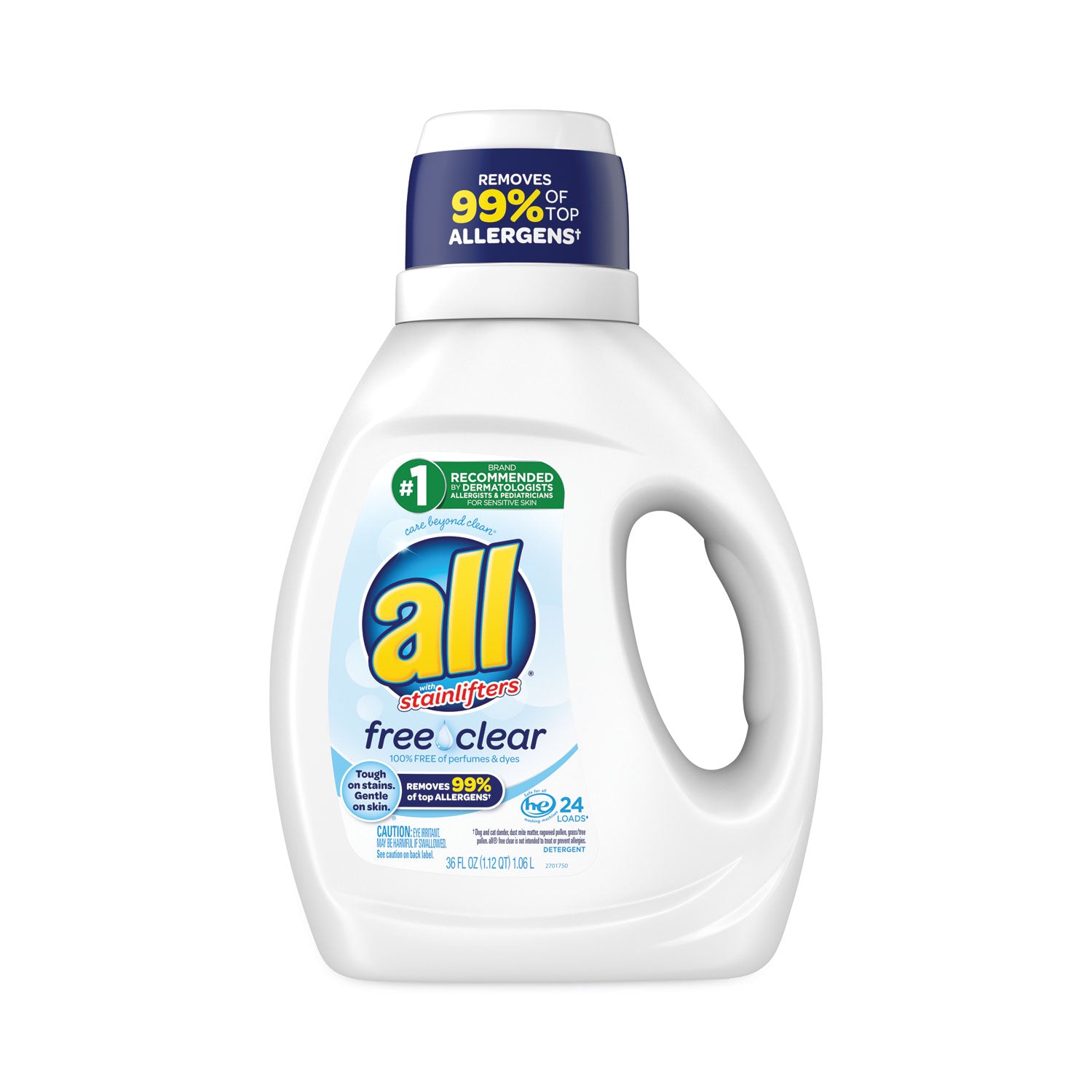 ultra-free-clear-liquid-detergent-unscented-36-oz-bottle_dia73943ea - 1