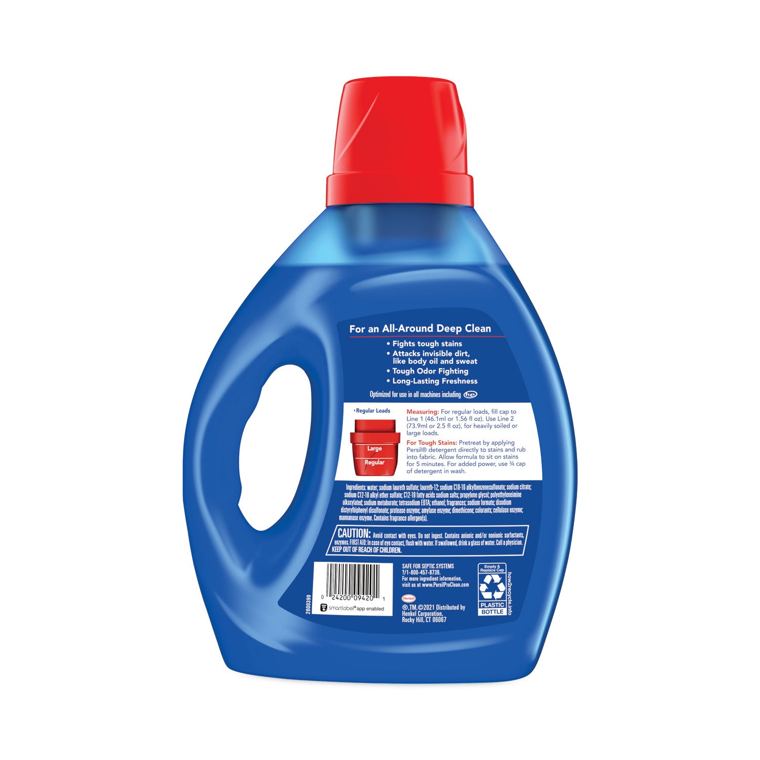power-liquid-laundry-detergent-intense-fresh-scent-100-oz-bottle-4-carton_dia09421ct - 2