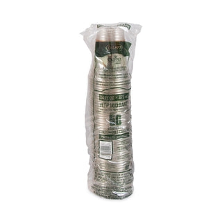 Bare Eco-Forward RPET Cold Cups, 16 oz to 18 oz, Leaf Design, Clear, 50/Pack