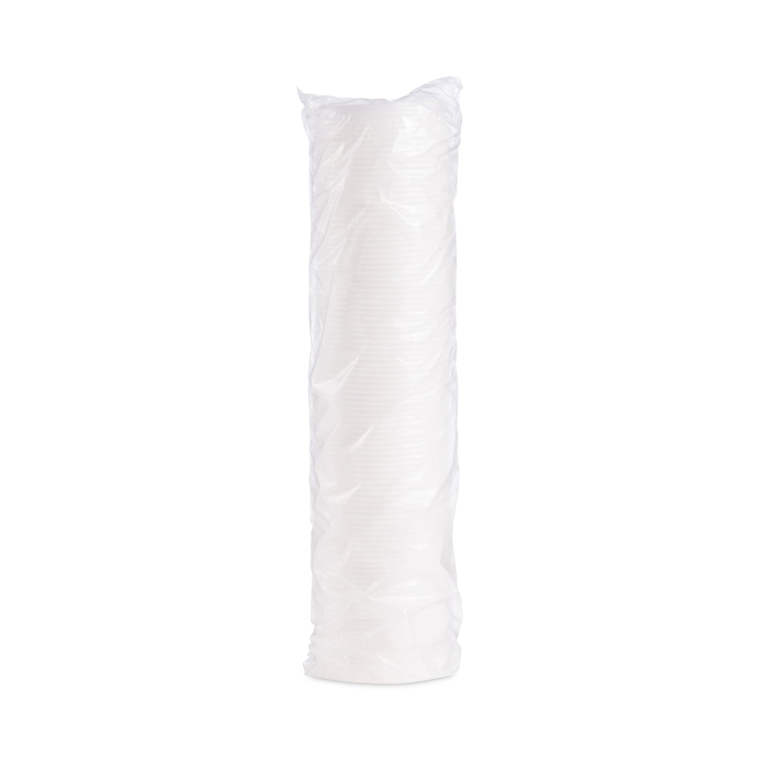Plastic Lids for Foam Containers, Vented, Fits 3.5-6 oz, White, 100/Pack, 10 Packs/Carton