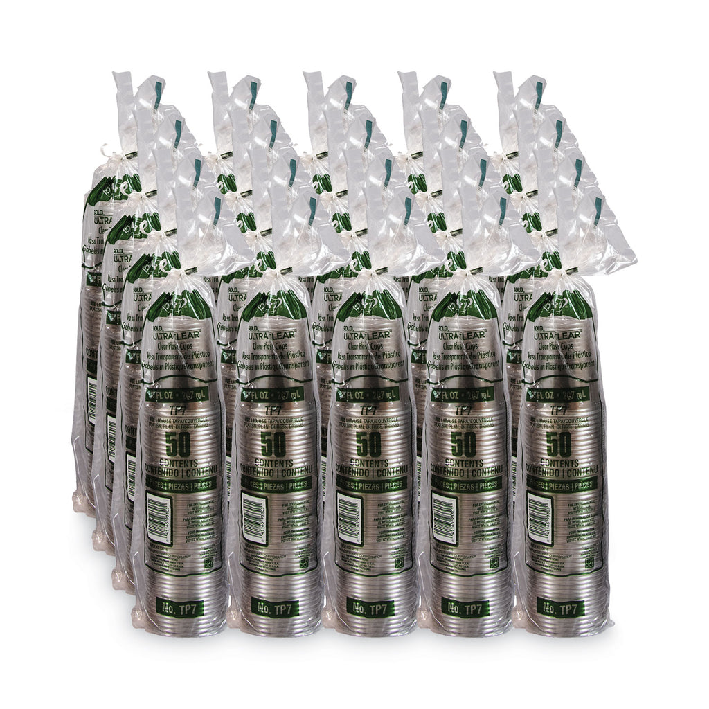Ultra Clear Cups, 7 oz, PET, 50/Bag, 20 Bags/Carton