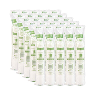 High-Impact Polystyrene Cold Cups, 7 oz, Translucent, 100 Cups/Sleeve, 25 Sleeves/Carton