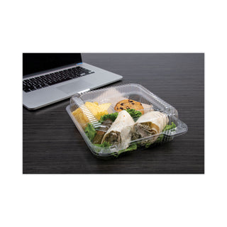staylock-clear-hinged-lid-containers-3-compartment-86-x-9-x-3-clear-plastic-100-packs-2-packs-carton_dccc55ut3 - 6