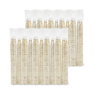 Trophy Plus Dual Temperature Insulated Cups in Symphony Design, 12 oz, Beige, 1,000/Carton - 