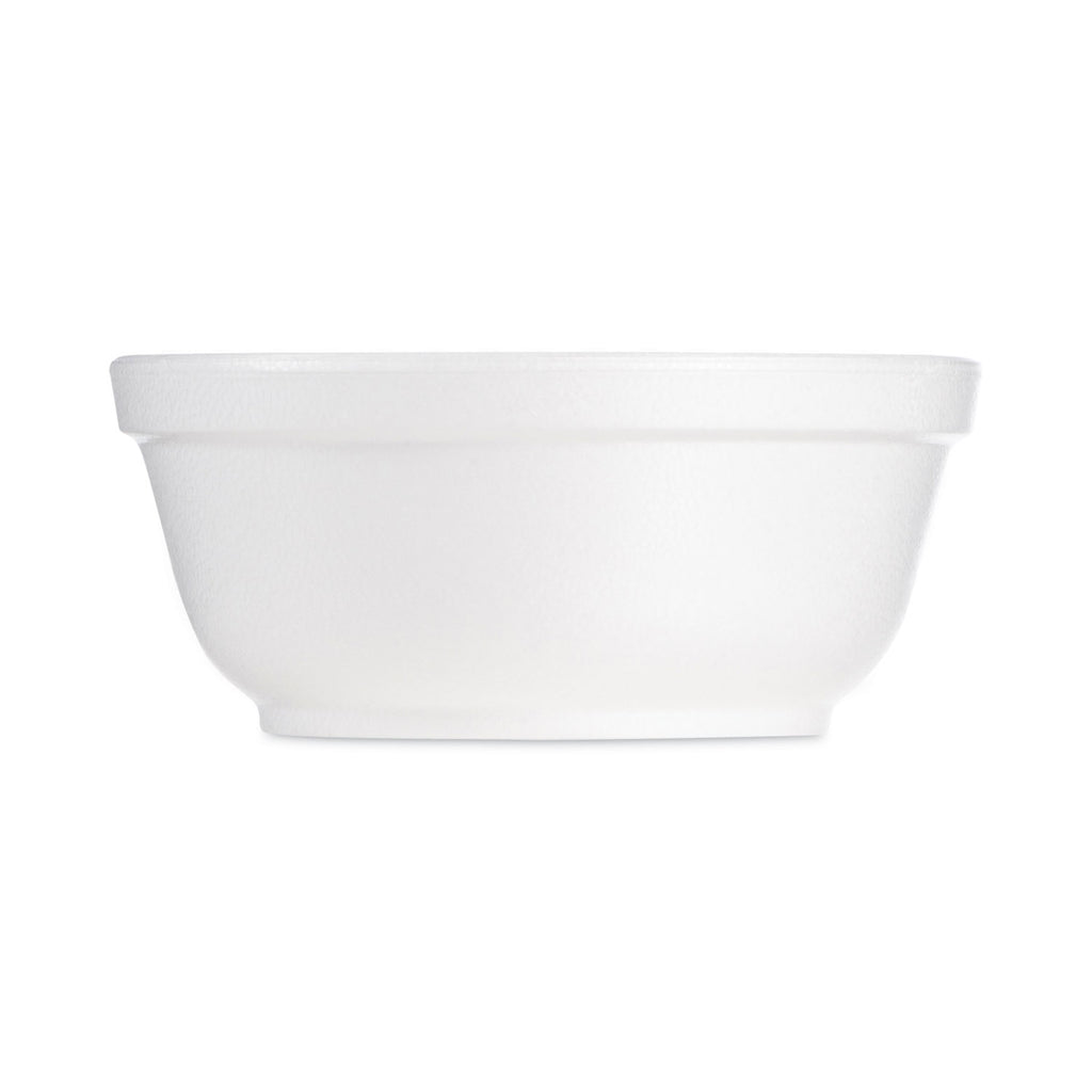 Foam Bowls, 8 oz, White, 50/Pack, 20 Packs/Carton