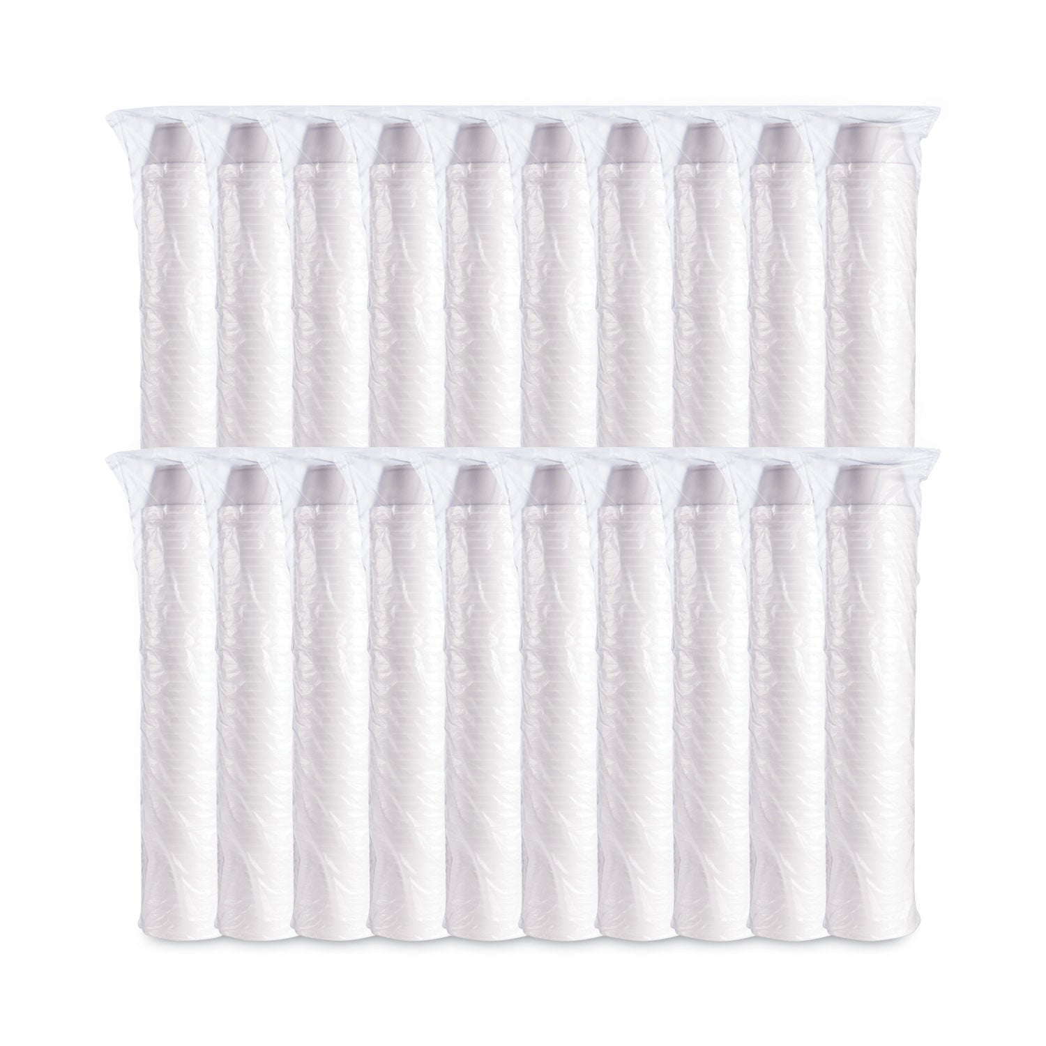 Foam Container, Extra Squat, 8 oz, White, 1,000/Carton - 