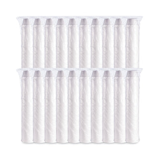 Foam Container, Extra Squat, 8 oz, White, 1,000/Carton