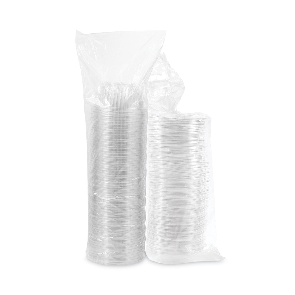 PresentaBowls Bowl/Lid Combo-Paks, Dome Lid, 16 oz, Clear, Plastic, 63/Pack, 4 Packs/Carton