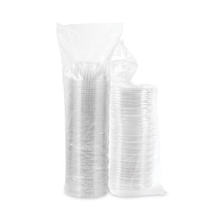 PresentaBowls Bowl/Lid Combo-Paks, Dome Lid, 16 oz, Clear, Plastic, 63/Pack, 4 Packs/Carton