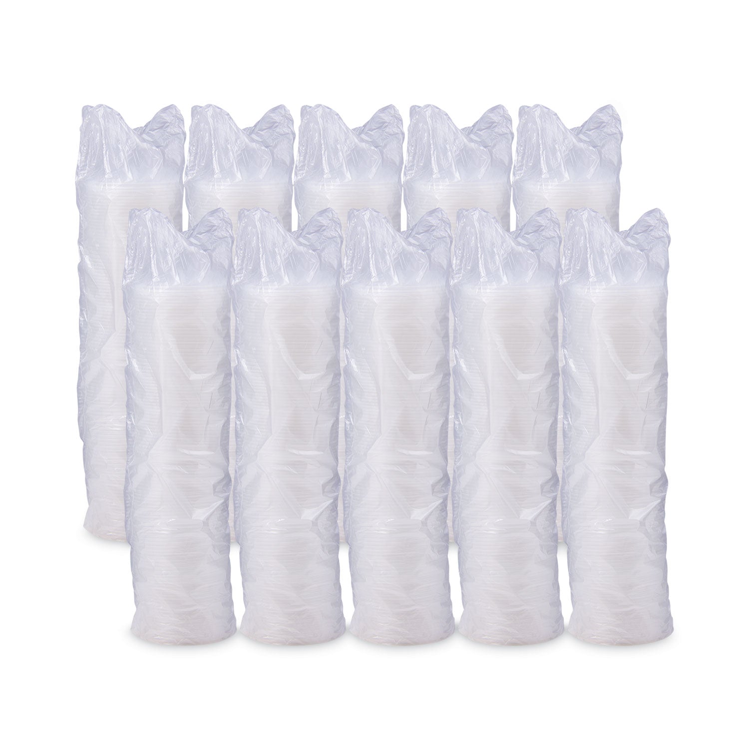 Lift n' Lock Plastic Hot Cup Lids, With Straw Slot, Fits 10 oz to 14 oz Cups, Translucent, 100/Sleeve, 10 Sleeves/Carton