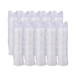 Lift n' Lock Plastic Hot Cup Lids, With Straw Slot, Fits 10 oz to 14 oz Cups, Translucent, 100/Sleeve, 10 Sleeves/Carton