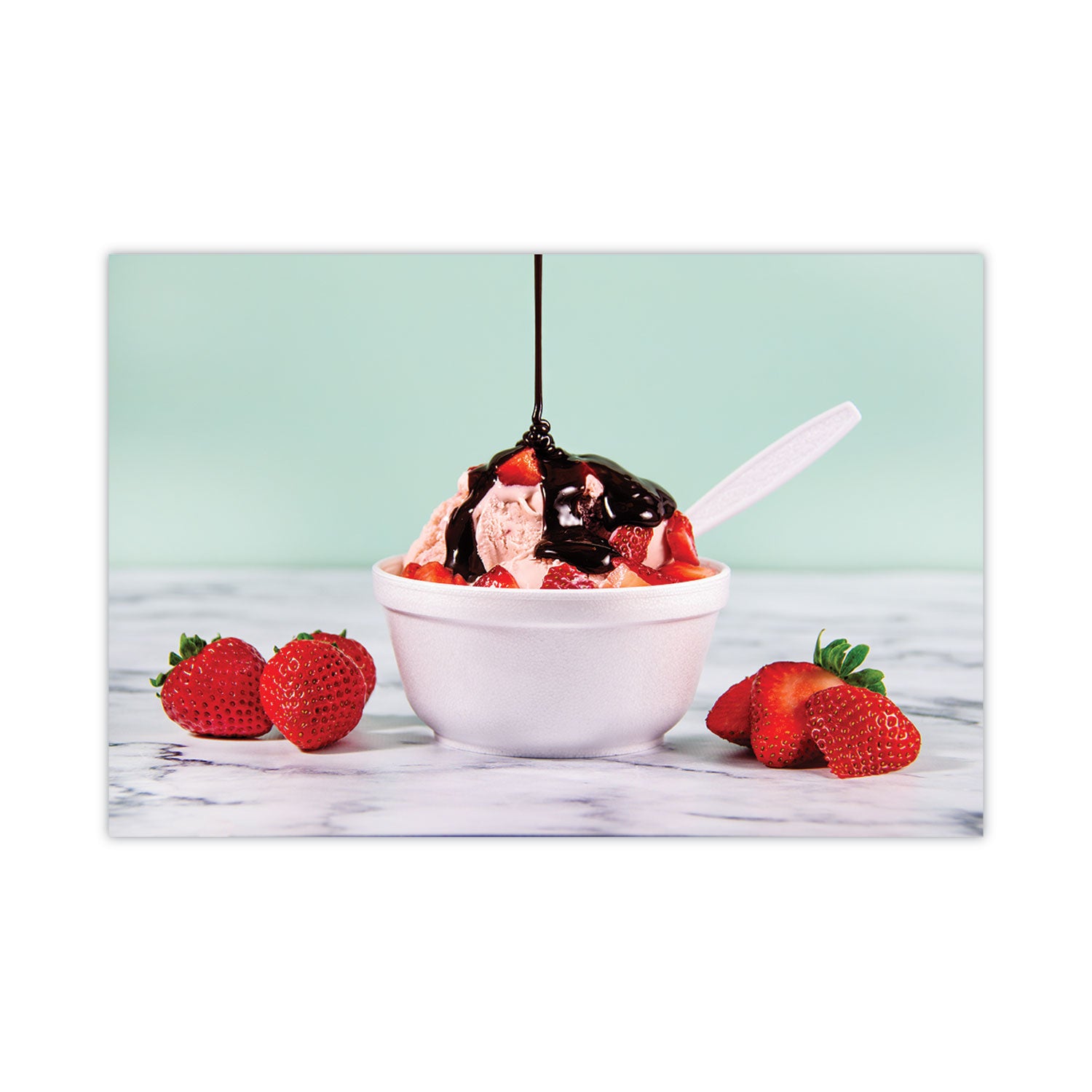 Foam Bowls, 8 oz, White, 50/Pack, 20 Packs/Carton