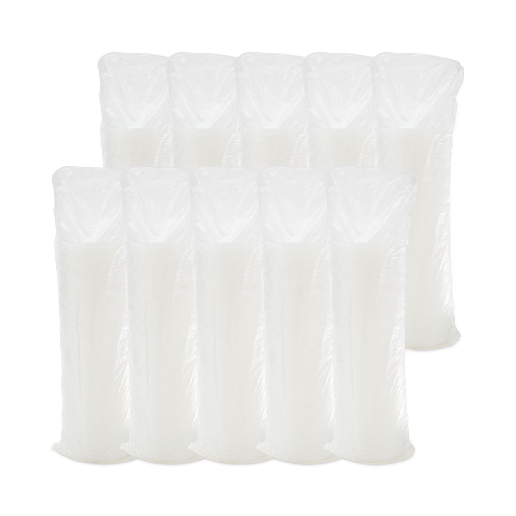 Lift n' Lock Plastic Hot Cup Lids, Fits 12 oz to 24 oz Cups, Translucent, 1,000/Carton - 