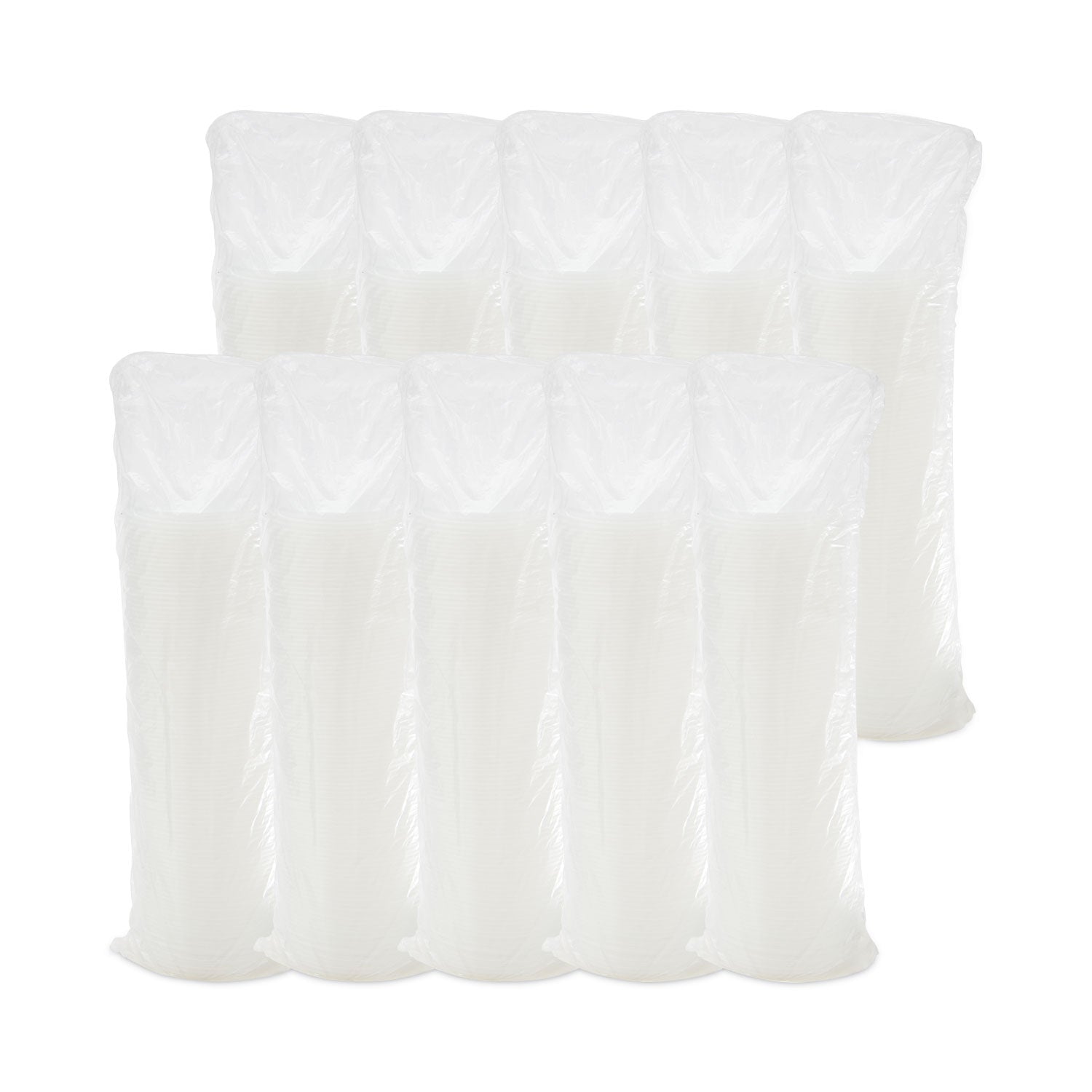 Lift n' Lock Plastic Hot Cup Lids, Fits 12 oz to 24 oz Cups, Translucent, 1,000/Carton - 