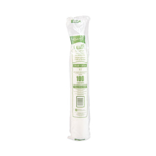 High-Impact Polystyrene Cold Cups, 7 oz, Translucent, 100 Cups/Sleeve, 25 Sleeves/Carton