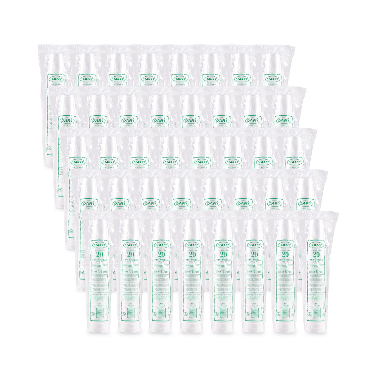Foam Drink Cups, 14 oz, White, 1,000/Carton