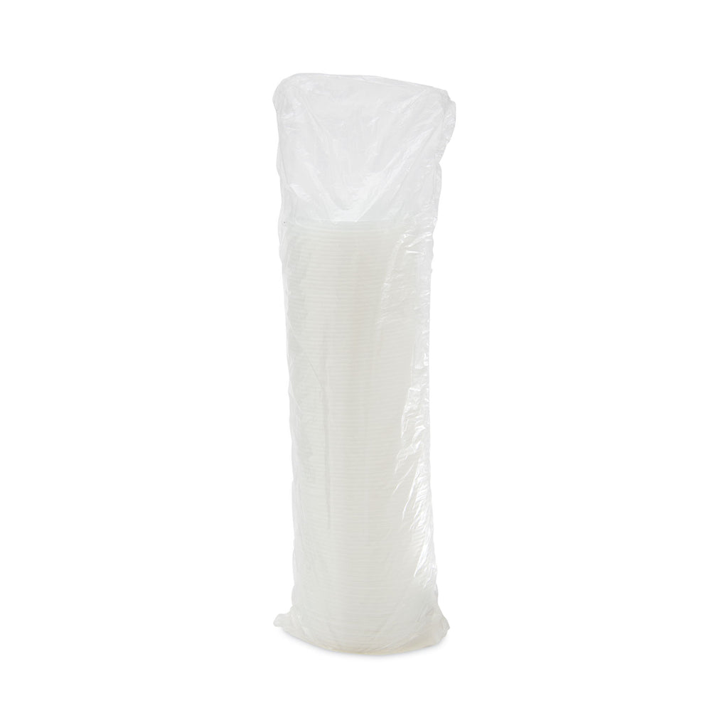 Lift n' Lock Plastic Hot Cup Lids, Fits 12 oz to 24 oz Cups, Translucent, 1,000/Carton - 