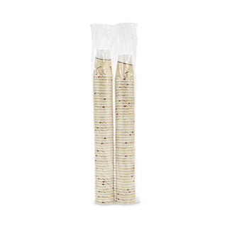 Trophy Plus Dual Temperature Insulated Cups in Symphony Design, 12 oz, Beige, 1,000/Carton - 