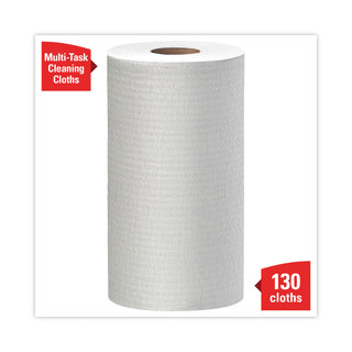 General Clean X60 Cloths, Small Roll, 9.8 x 13.4, White, 130/Roll, 12 Rolls/Carton - 
