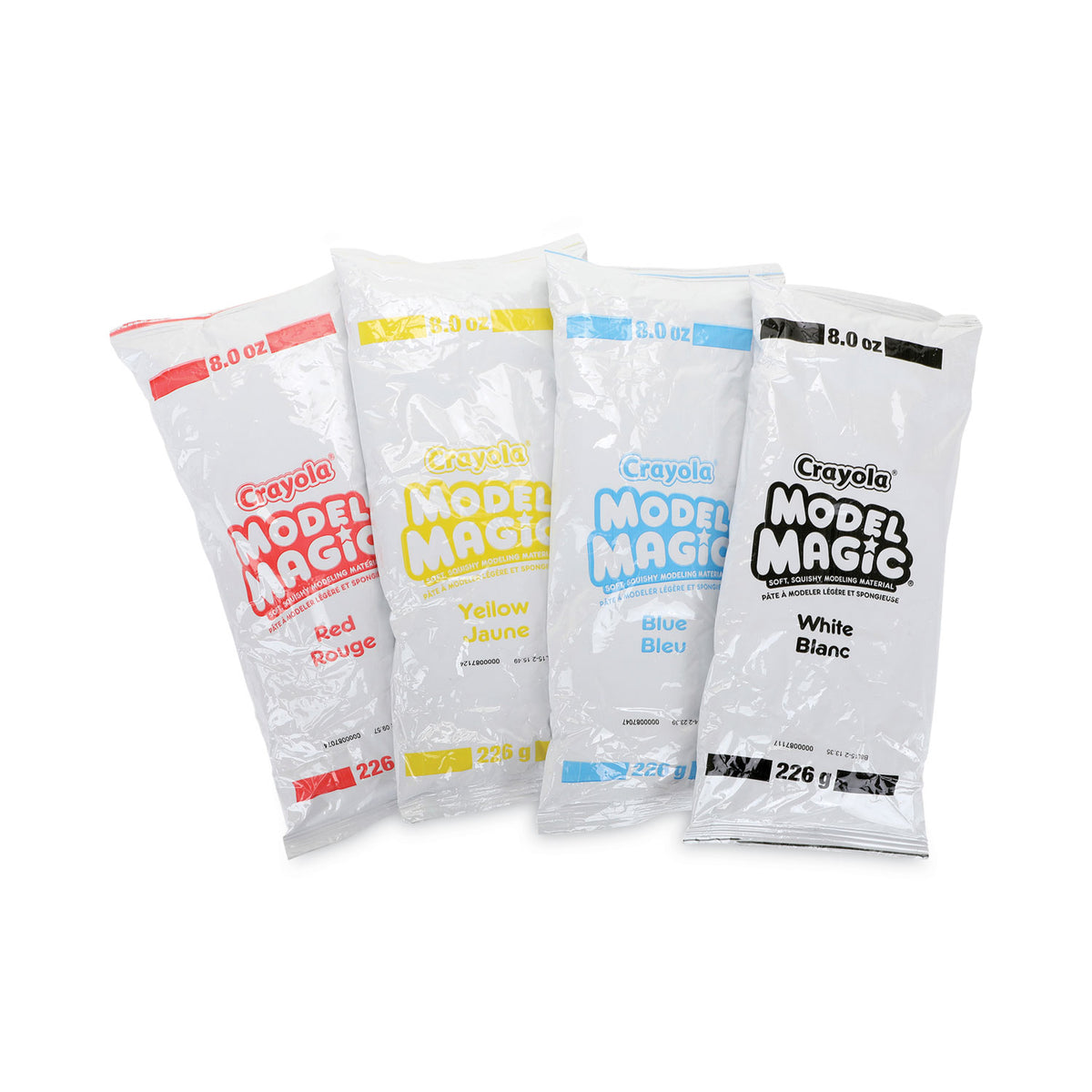 Magic Modeling Compound Model Magic Modeling Compound, 8 oz Packs, 4 Packs, Blue, Red, White,