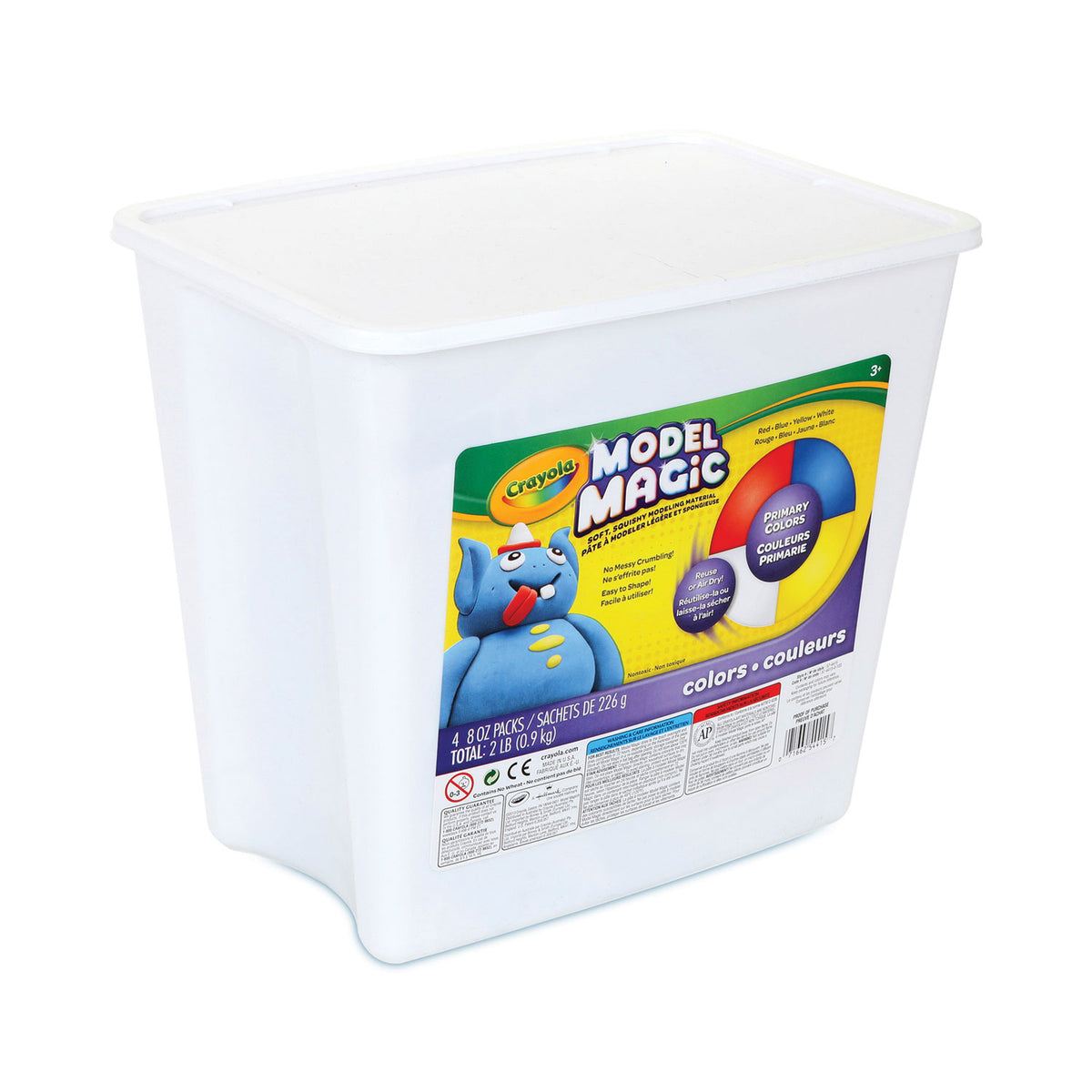 Magic Modeling Compound Model Magic Modeling Compound, 8 oz Packs, 4 Packs, Blue, Red, White,