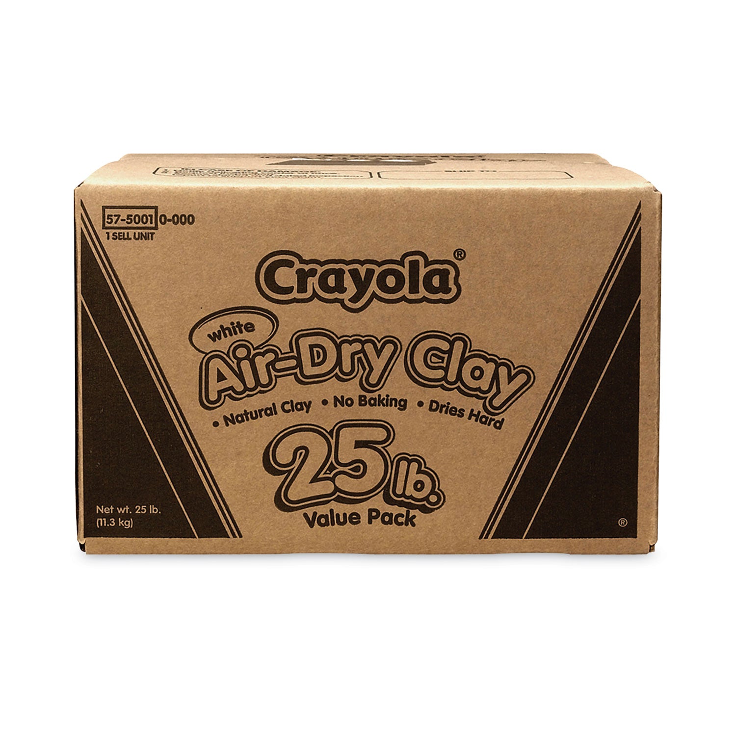 Air-Dry Clay, White, 25 lbs - 